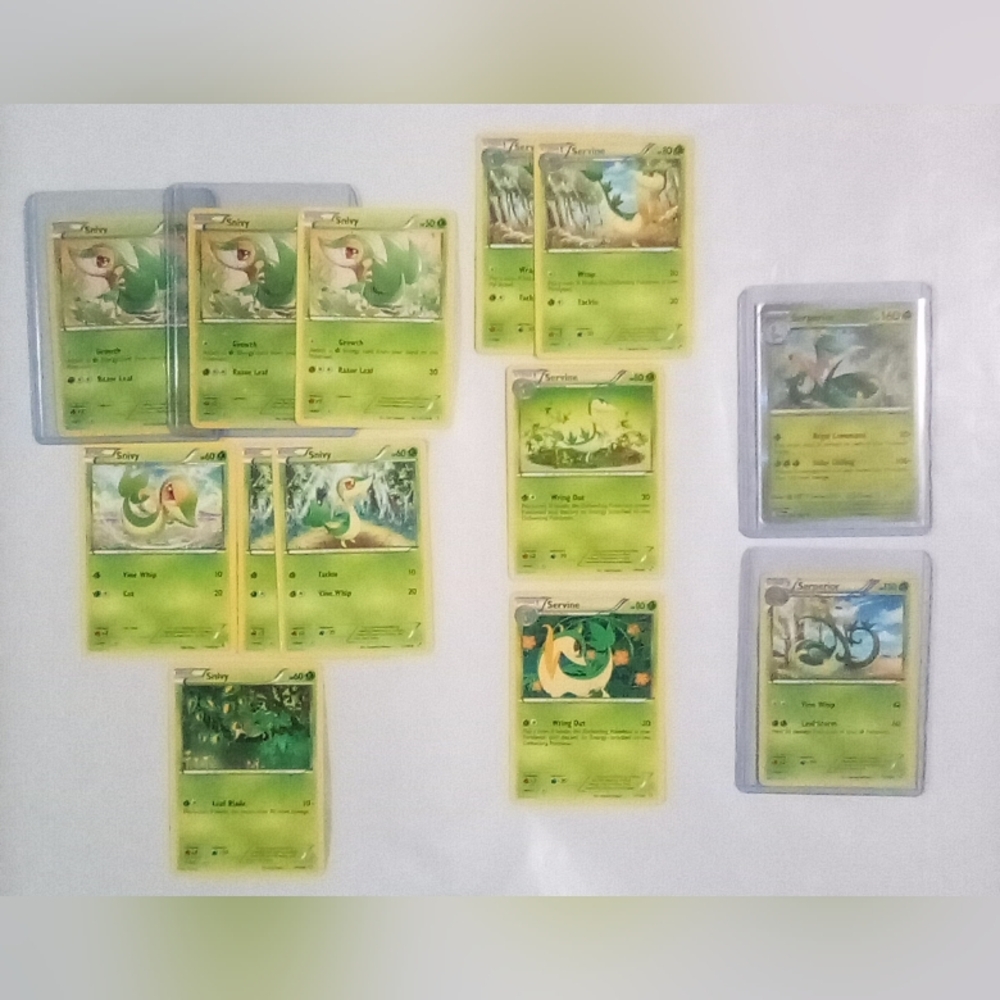 ✨Snivy Evolution Holo Pokemon Card Bundle✨